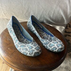 Rothy’s, The Flat, Grey Blue Leopard - Size 8